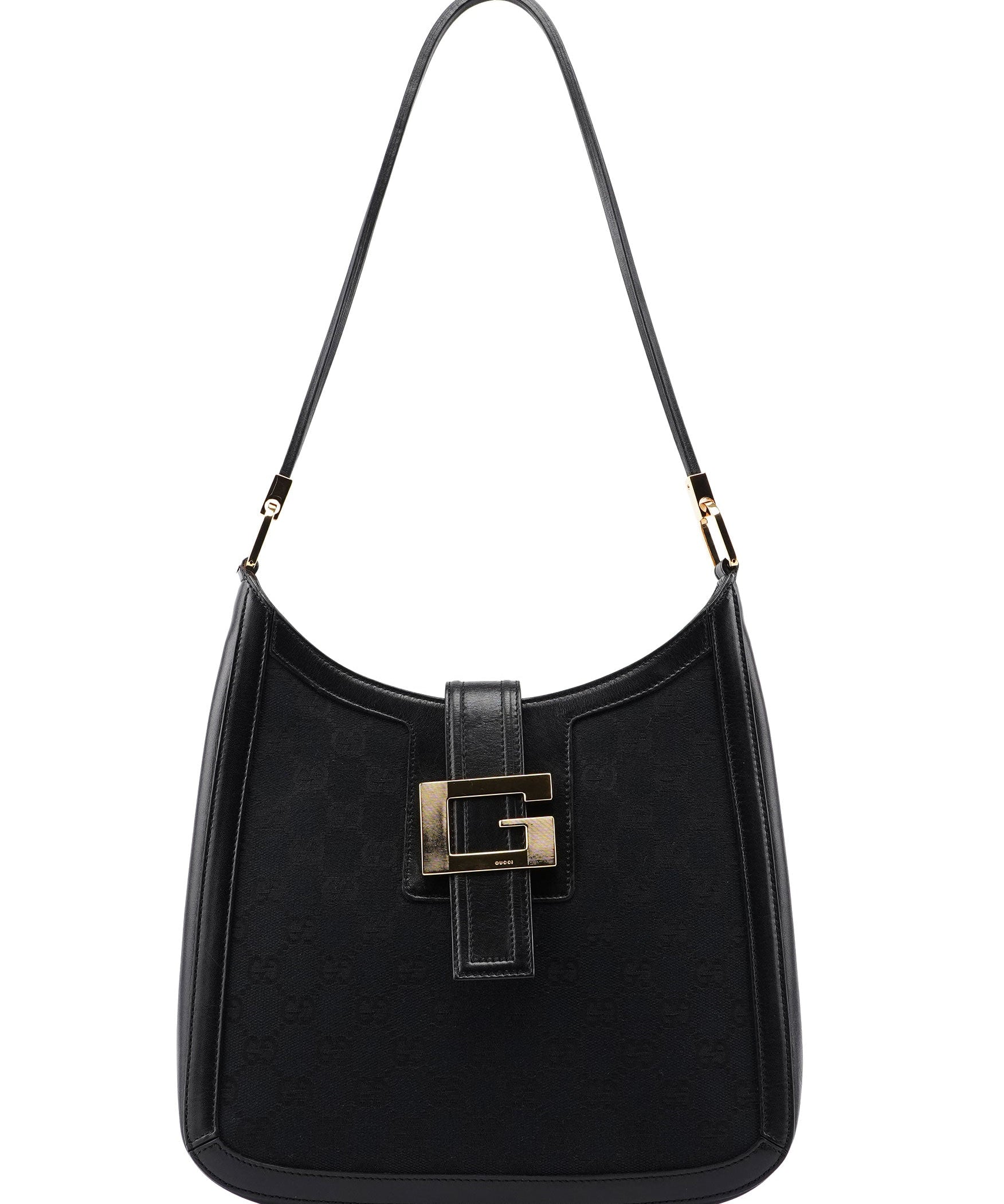 Gucci Black GG Square G Shoulder Bag