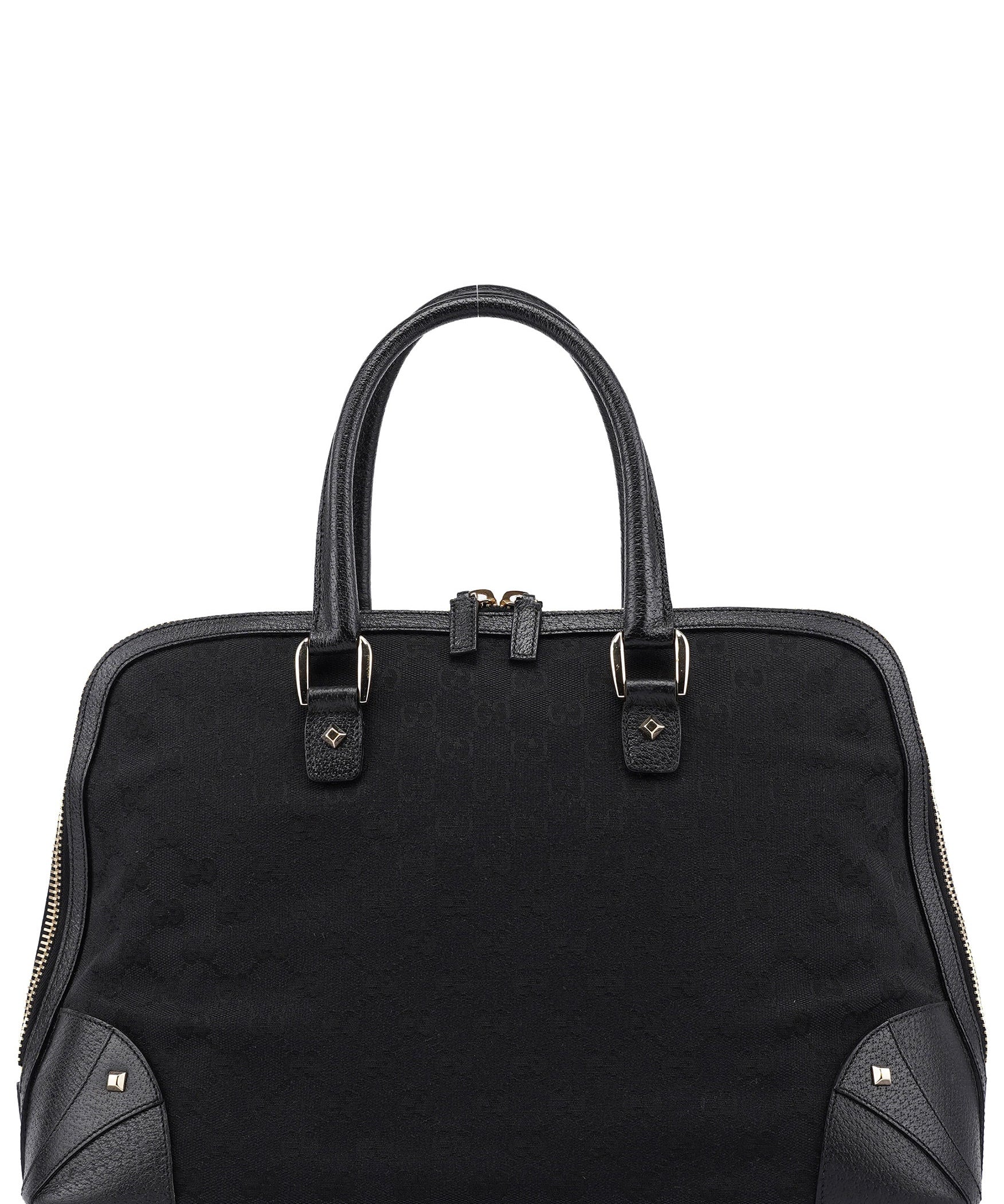 Gucci Black GG Studded Tote Bag