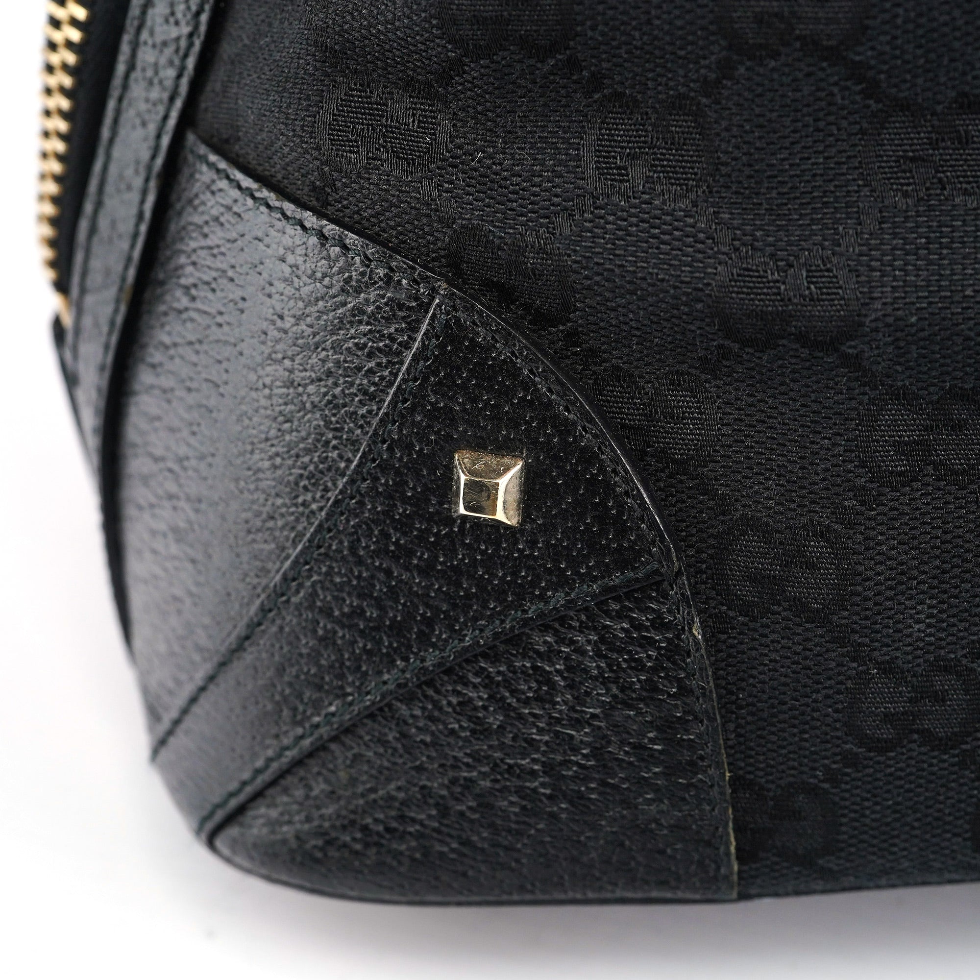 Gucci Sac cabas clouté en toile GG noire