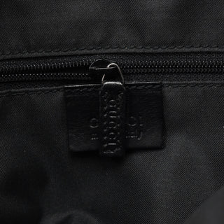 Gucci Black GG Suede Jackie Shoulder Bag