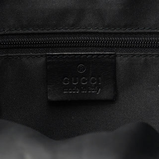 Gucci Black GG Suede Jackie Shoulder Bag