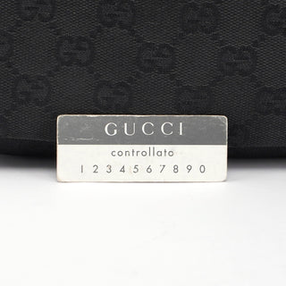 Gucci Black Horsebit Hobo Shoulder Bag