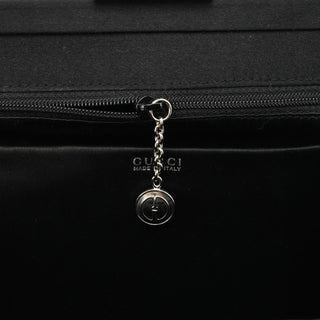 Gucci Black Ivory Suede Leather Tote Bag