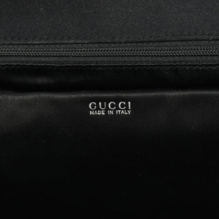 Gucci Black Ivory Suede Leather Tote Bag