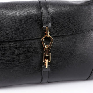 Gucci Black Jackie Bamboo Shoulder Bag