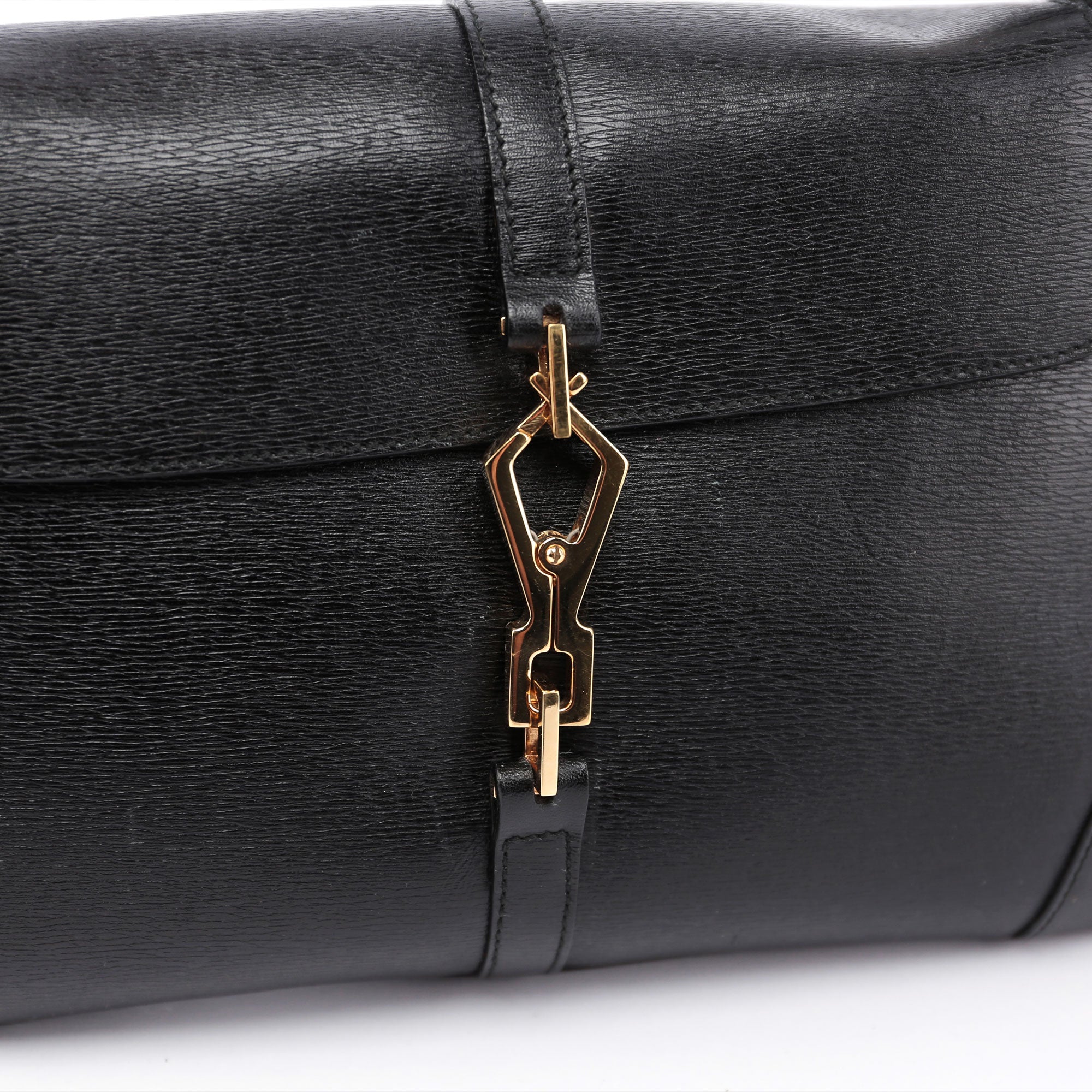 Gucci Black Jackie Bamboo Shoulder Bag