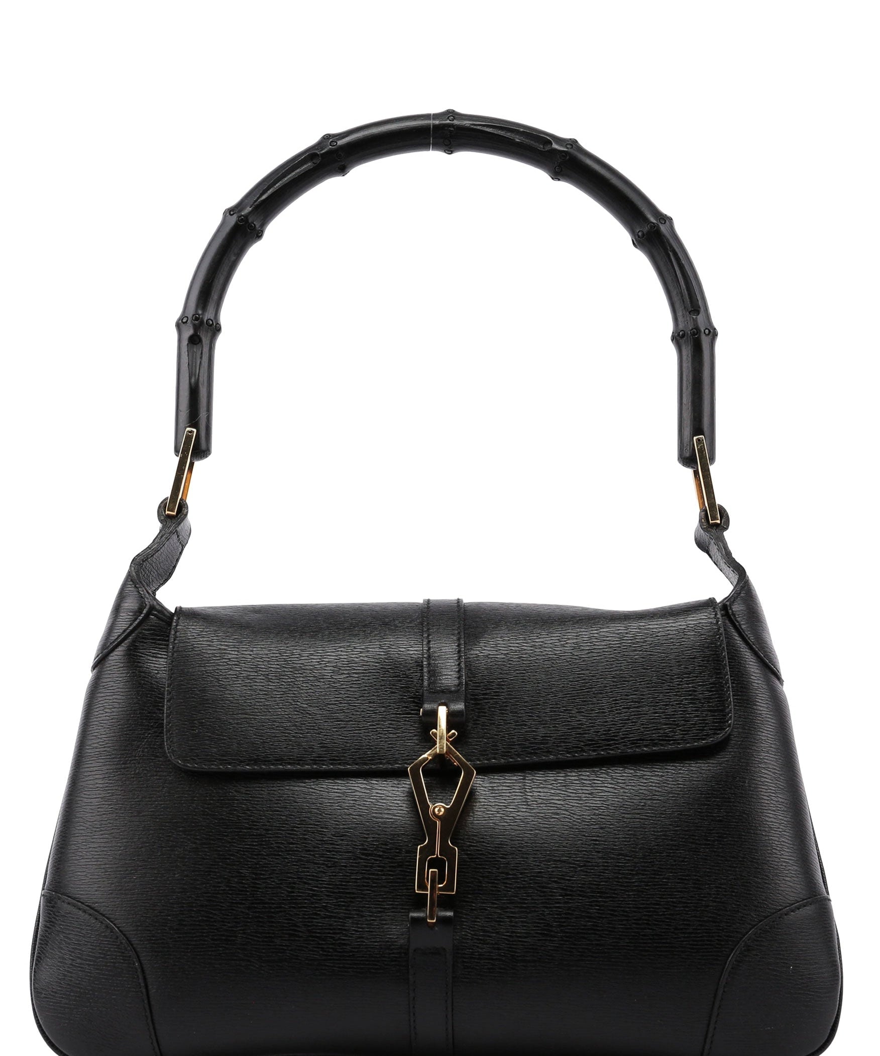 Gucci Black Jackie Bamboo Shoulder Bag