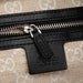 Gucci Black Lambskin Horsebit Shoulder Bag