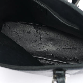 Gucci Black Leather Bamboo 2-Way Tote Bag