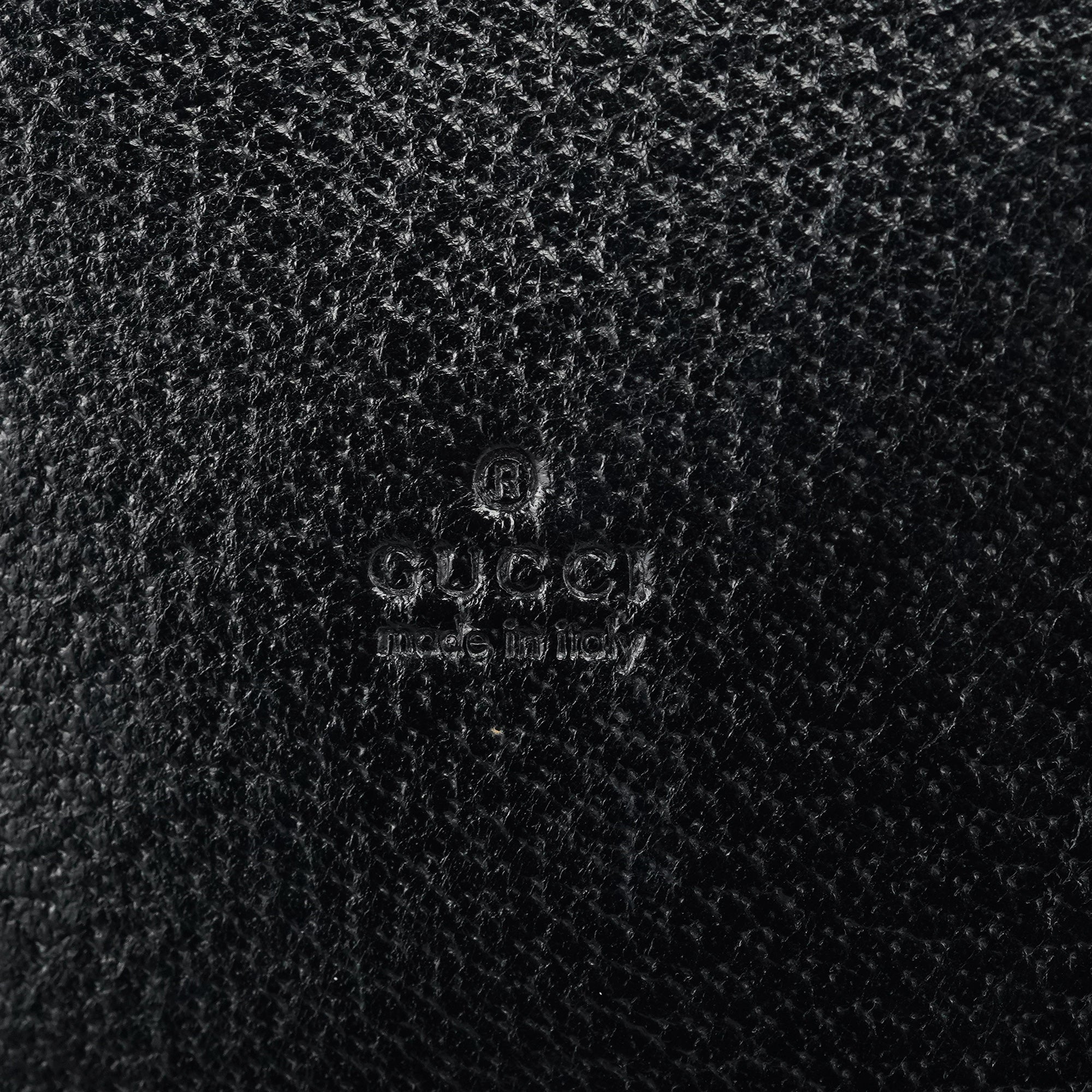 Gucci Sac cabas deux portés Bamboo en cuir noir