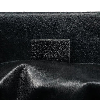 Gucci Black Leather Bamboo 2-Way Tote Bag