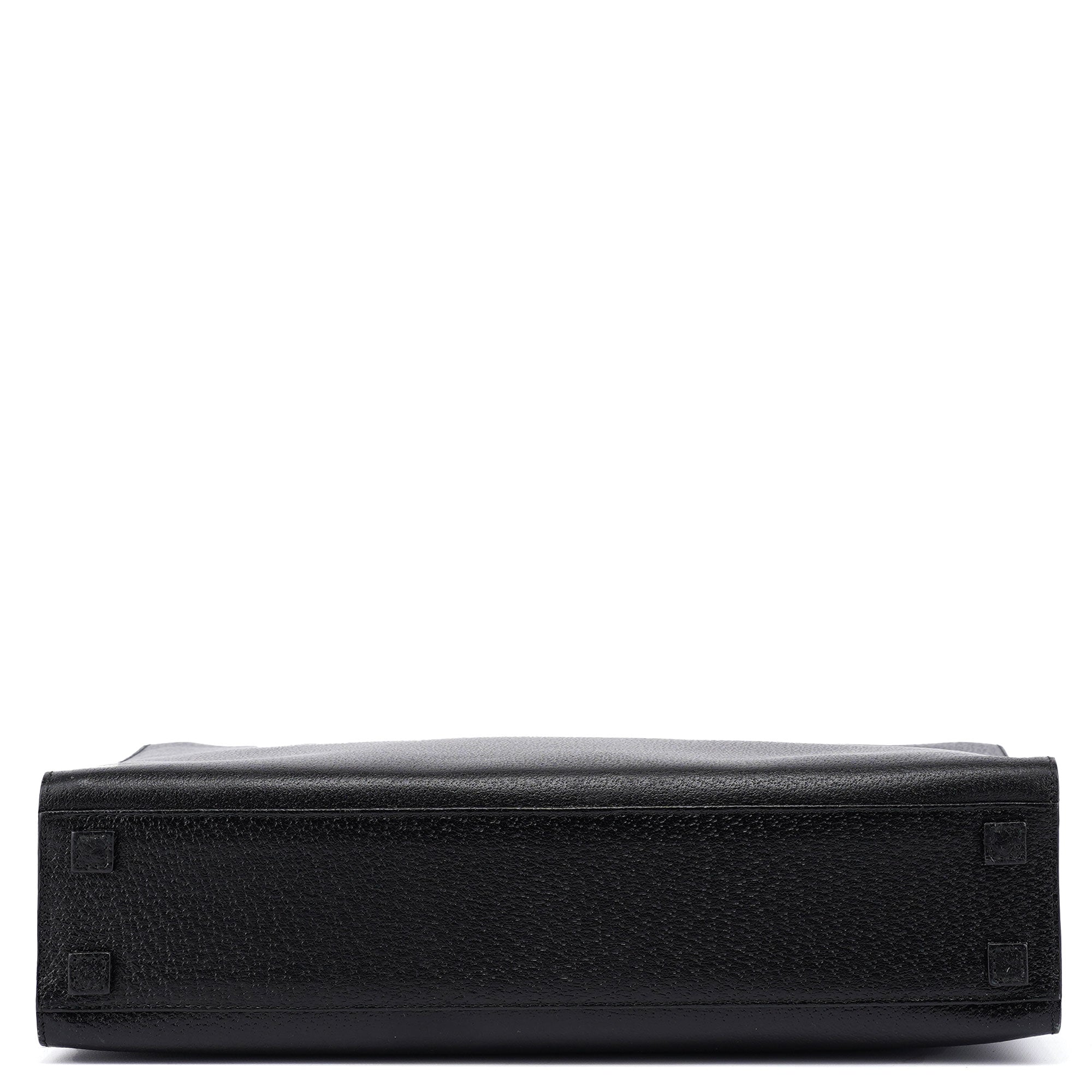 Gucci Sac cabas Bamboo deux portés en cuir noir