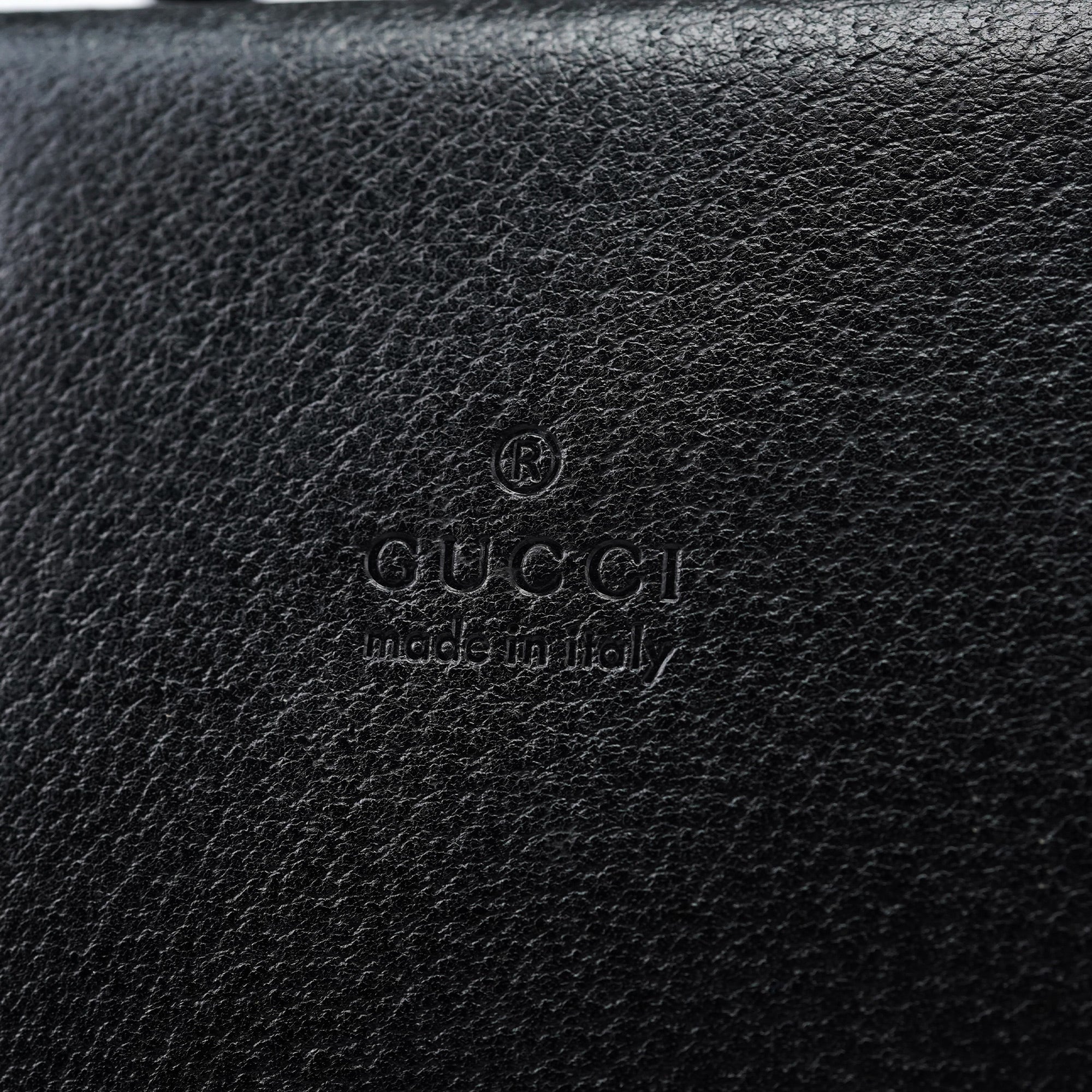 Gucci Sac cabas Bamboo deux portés en cuir noir