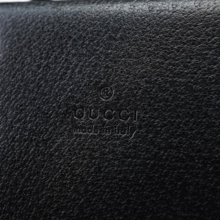 Gucci Black Leather Bamboo 2-Way Tote Bag