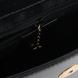 Gucci Black Leather Bamboo Flap Bag