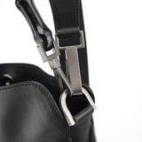 Gucci Black Leather Bamboo Shoulder Bag