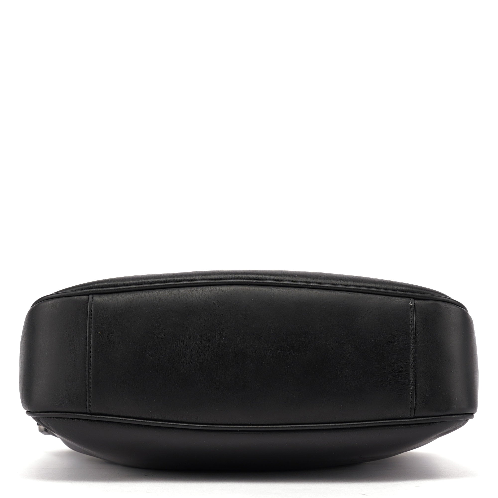 Gucci Black Leather Bamboo Shoulder Bag