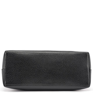 Gucci Black Leather Bamboo Shoulder Bag