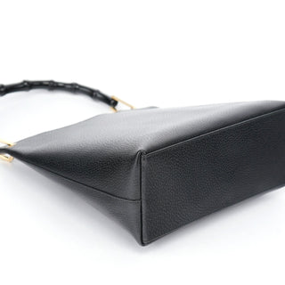 Gucci Black Leather Bamboo Shoulder Bag