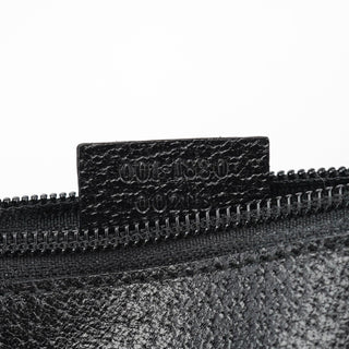 Gucci Black Leather Bamboo Shoulder Bag