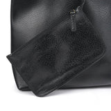 Gucci Bamboo Schultertasche aus schwarzem Leder