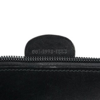 Gucci Black Leather Bamboo Shoulder Bag
