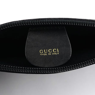 Gucci Black Leather Bamboo Shoulder Bag