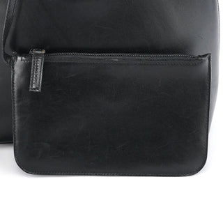 Gucci Black Leather Bamboo Shoulder Bag