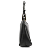 Gucci Bamboo Schultertasche aus schwarzem Leder