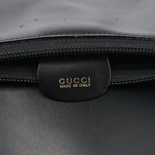 Gucci Black Leather Bamboo Shoulder Bag