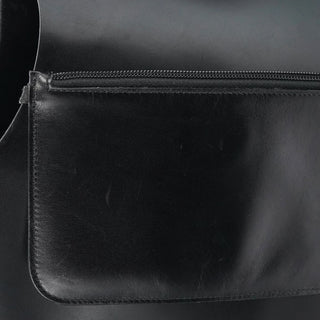 Gucci Black Leather Bamboo Shoulder Bag