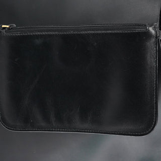 Gucci Black Leather Bamboo Shoulder Bag