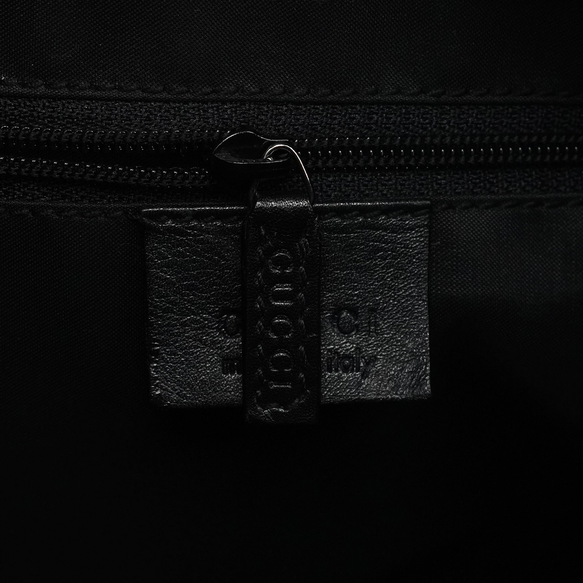 Gucci Black Leather Bamboo Shoulder Bag