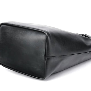 Gucci Black Leather Bamboo Shoulder Bag