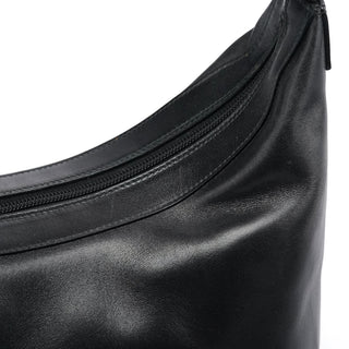 Gucci Black Leather Bamboo Shoulder Bag