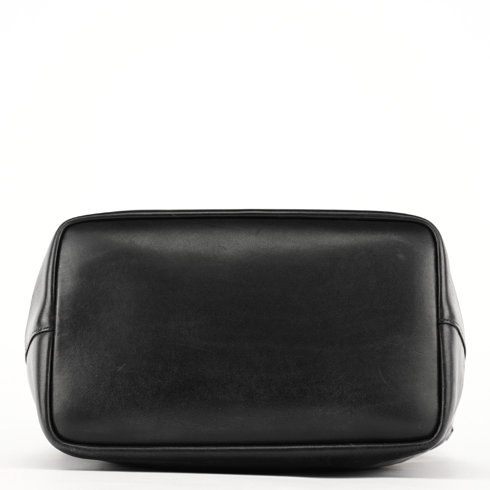 Gucci Black Leather Bamboo Shoulder Bag
