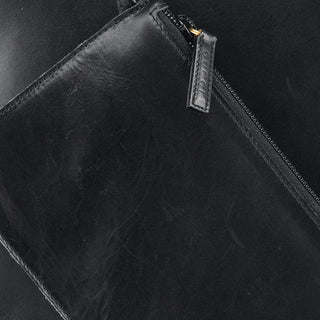 Gucci Black Leather Bamboo Shoulder Bag