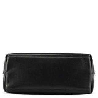 Gucci Black Leather Bamboo Shoulder Bag