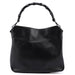 Gucci Black Leather Bamboo Shoulder Bag