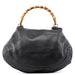 Gucci Black Leather Bamboo Shoulder Bag