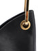 Gucci Black Leather Bamboo Shoulder Bag W/ Pouch