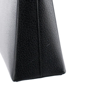 Gucci Black Leather Bamboo Top Handle Bag
