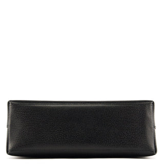 Gucci Black Leather Bamboo Top Handle Bag