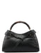 Gucci Black Leather Bamboo Top Handle Bag