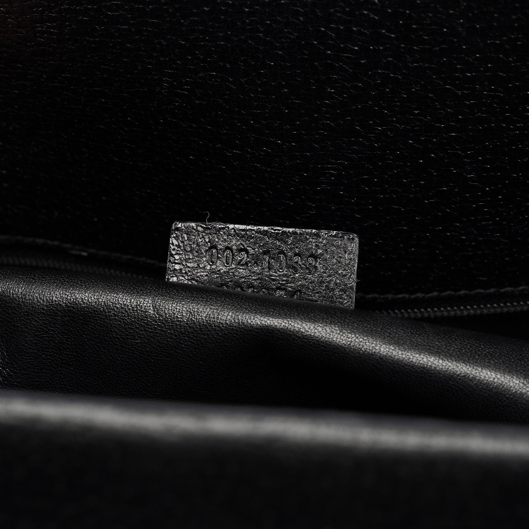 Gucci Sac cabas deux portés Bamboo en cuir noir