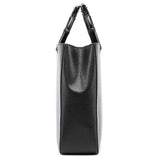 Gucci Black Leather Bamboo Tote