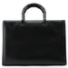 Gucci Black Leather Bamboo Tote