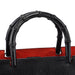 Gucci Black Leather Bamboo Tote