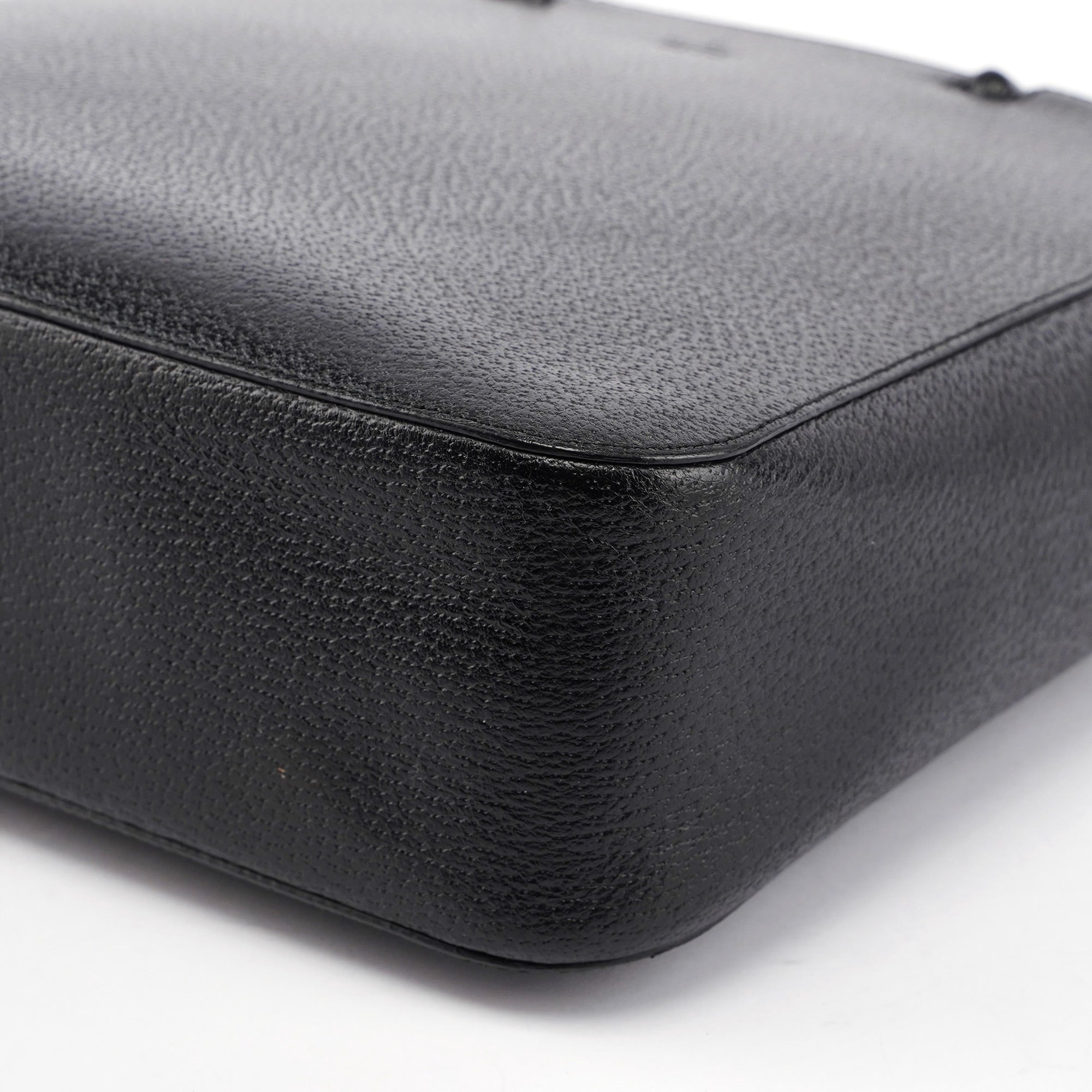 Gucci Sac cabas Bamboo en cuir noir