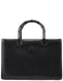 Gucci Black Leather Bamboo Tote